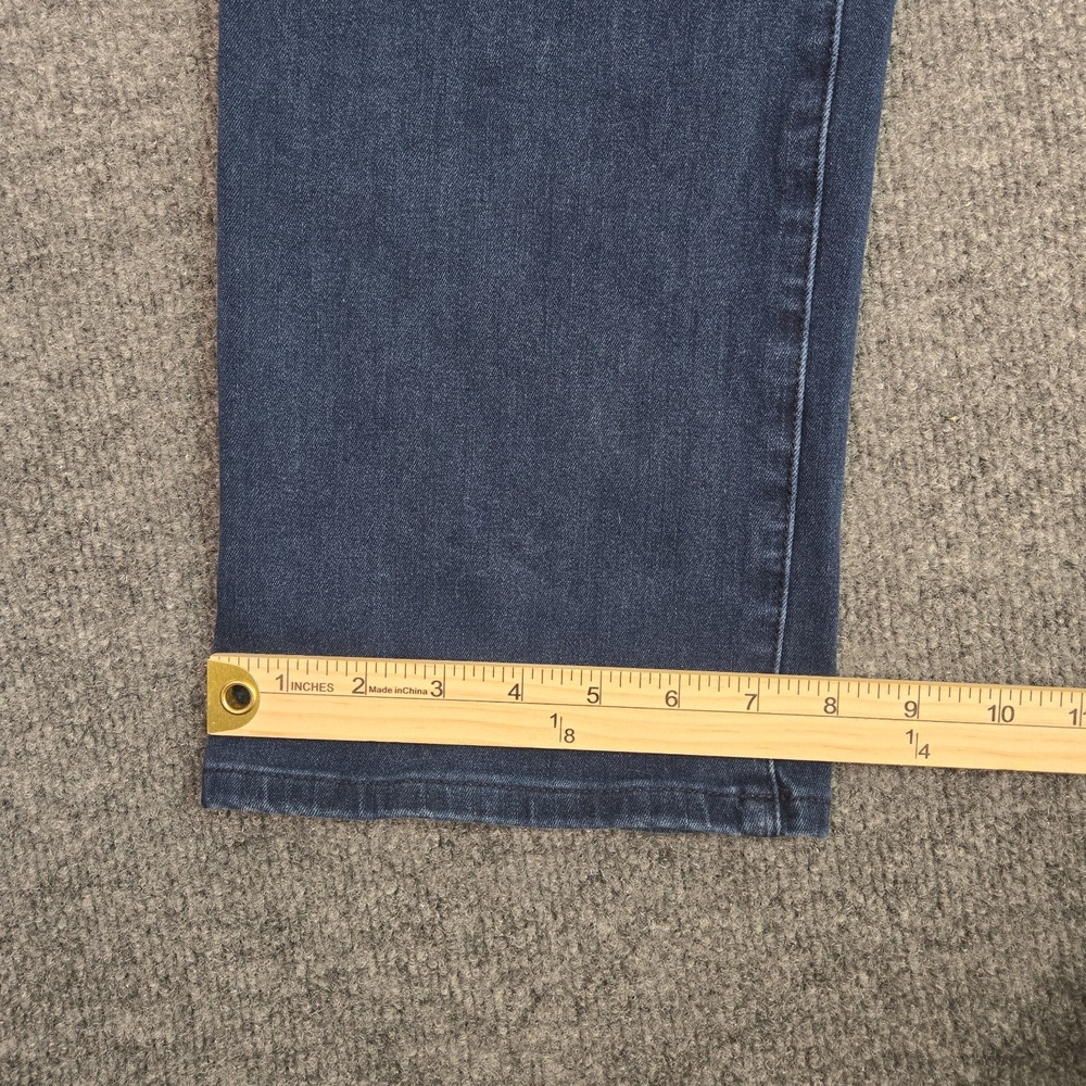 Betabrand Womens XL Petite Straight Jeans Dark Wash Stretch Denim 36x29 Pull On - Picture 13 of 13